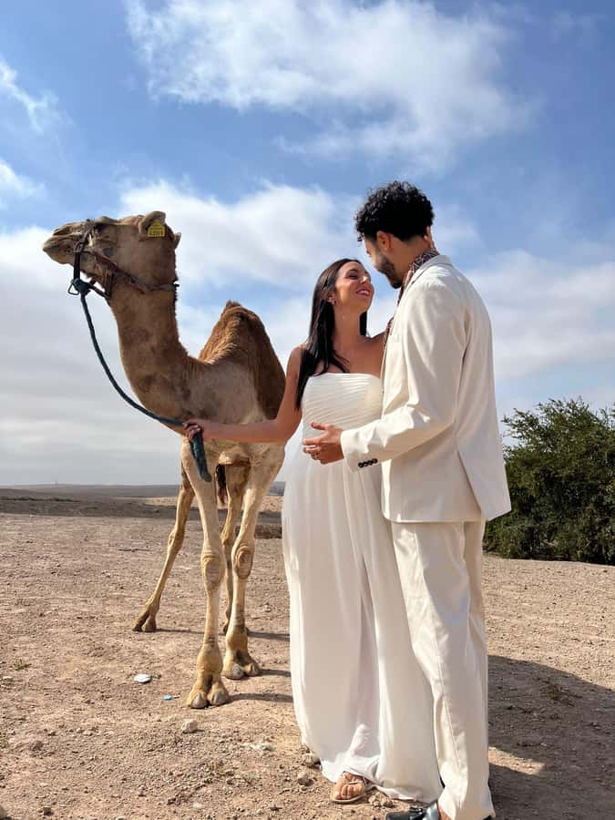 Agafay Desert Moroccan Luxury Wedding Ritual-Full Experience - Sunset camel ride and desert photography