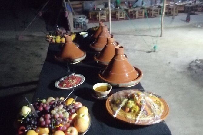 Agafay Desert sunset Dinner & Fire Show - from Marrakech - What dinner includes and what to expect