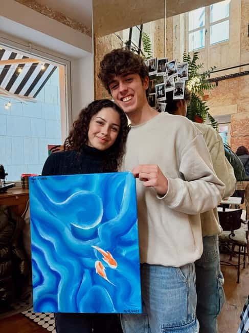 Alicante: Private Art Experience for Couples – Paint & Sip - Choosing Between Alicante Scenes, Abstract Art, and Pop Art