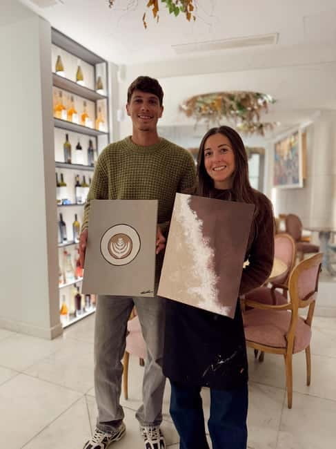 Alicante: Private Art Experience for Couples – Paint & Sip - Drinks, Cheese, and Clothes That Can Get Messy
