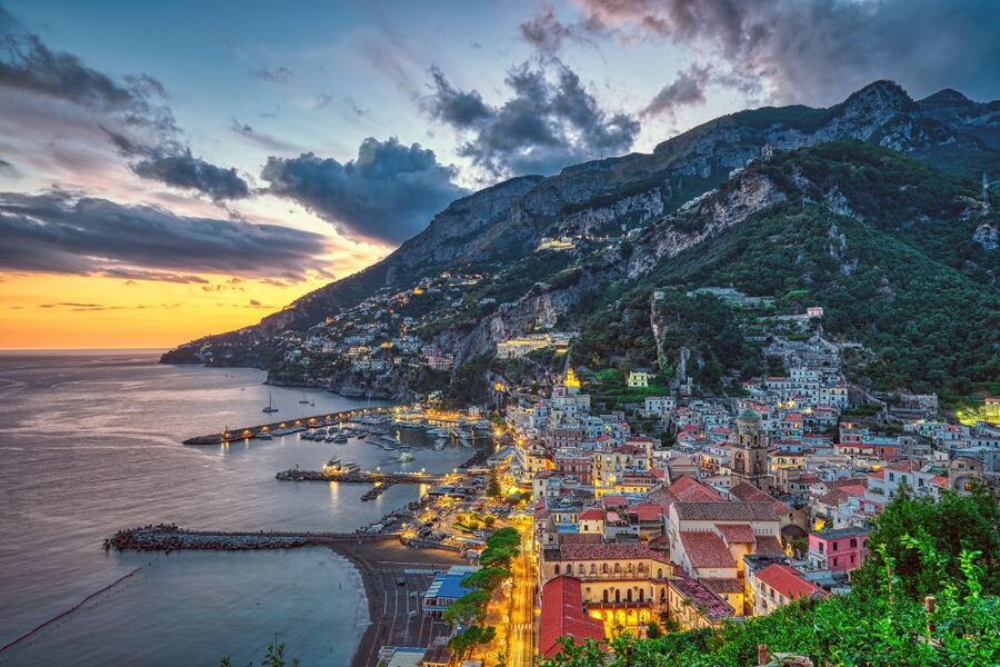 Amalfi Coast: Romantic Sunset Cruise with Music & Cocktails - Local snacks, panini, and an open bar