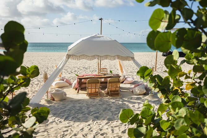 Aruba Romantic Sunset Photoshoot & Beach Picnic in Luxury Cabana - What the cabana setup adds