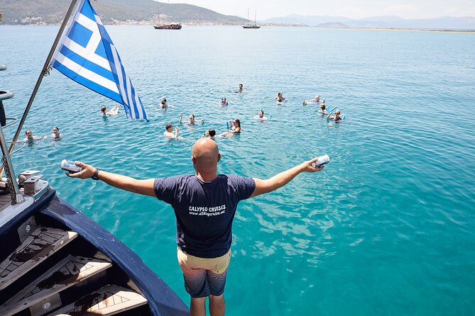 Athens Sunset Dinner Cruise – Swim Stop, Dinner & Open Bar - From Marina Zea to the open water