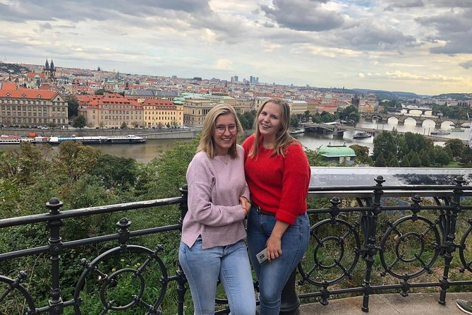 Big scooter tour of Prague, for two (audio guide) - Riegrovy Sady begins the ride with city views
