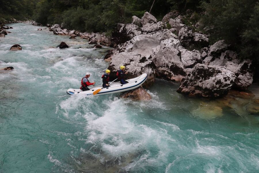 Bovec: Soča River Private Rafting Experience for Couples - Emerald pools and swimming stops