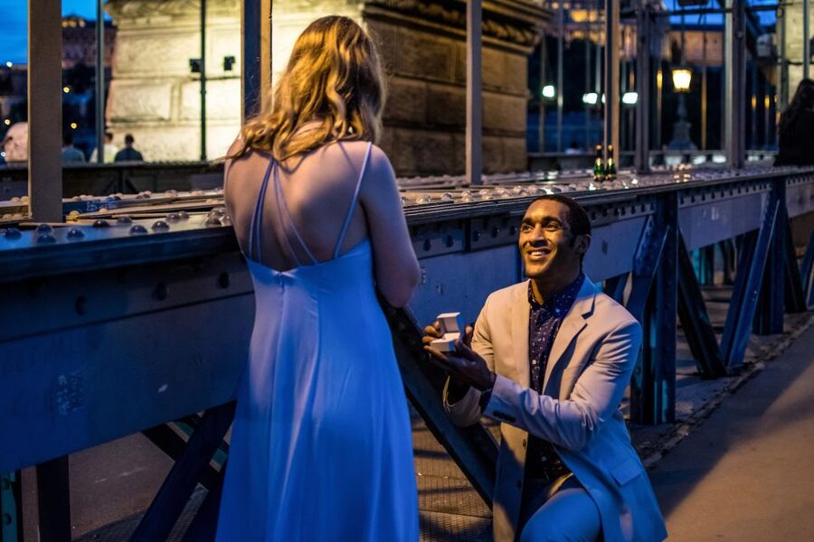 Budapest: Proposal Photos at enchanting Fisherman's Bastion - Why Fishermans Bastion works so well for a proposal