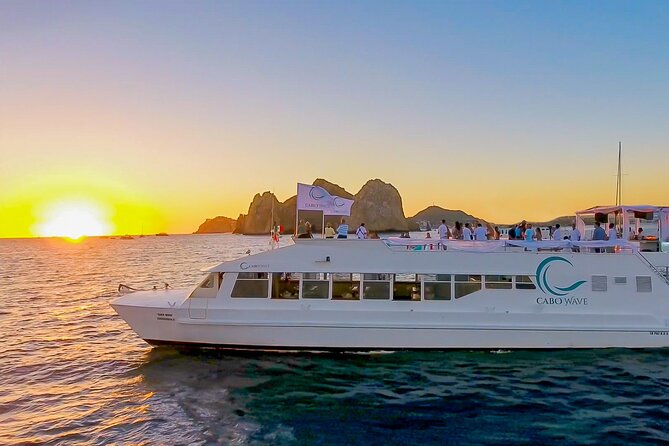 Cabo Sunset Dinner Cruise with Live Music & Open Bar on Cabo Wave - What you get for $99