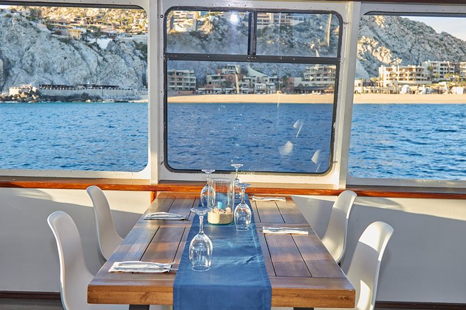 Cabo Sunset Dinner Cruise with Live Music & Open Bar on Cabo Wave - Lovers Beach brings the best light
