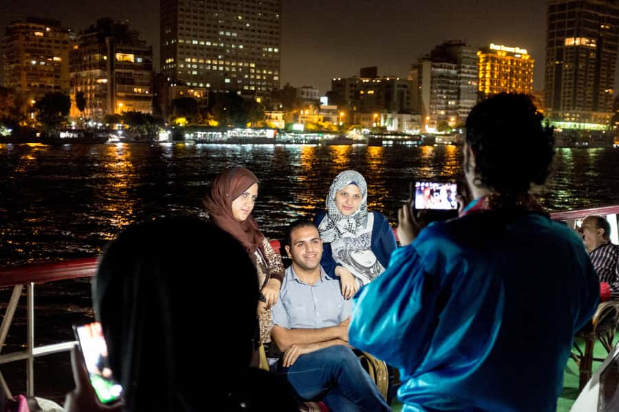 Cairo: Nile Sunset Dinner Cruise, Show & Optional Transfer - Belly dancing, folklore, and live music