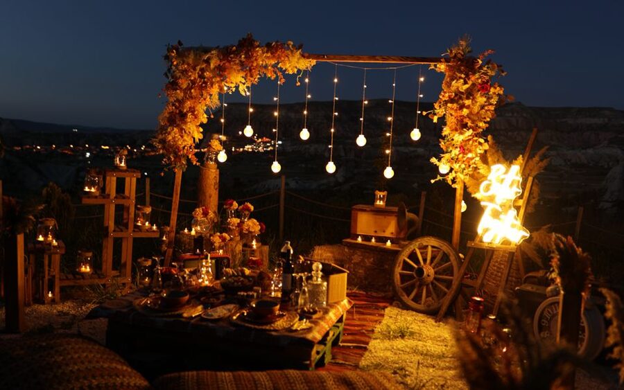 Cappadocia: Romantic Concept Dinner in the Valley - Arriving beneath lanterns and rustic decor