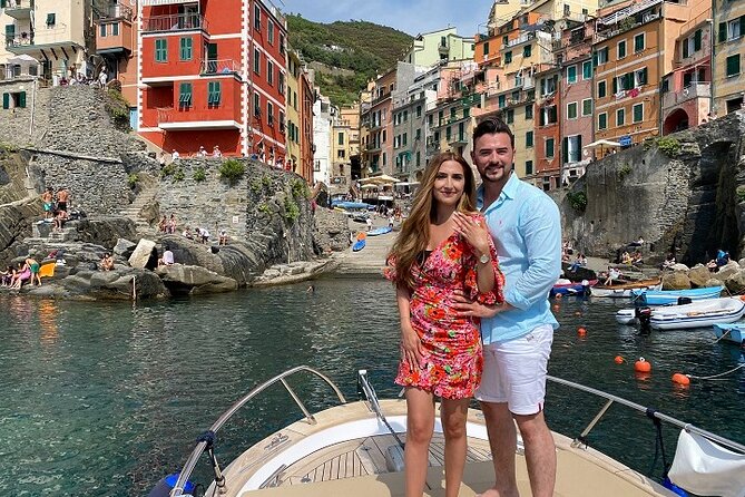 Cinque Terre Private Wedding Proposals on Boat - Cinque Terre from the water, with room for a question
