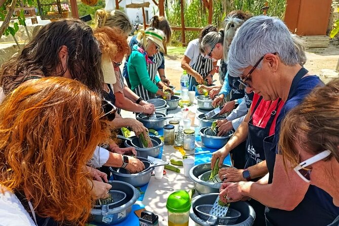 Cooking Class Sunset Dinner and Tour in Paros Farm - Cooking Greek dishes with a group