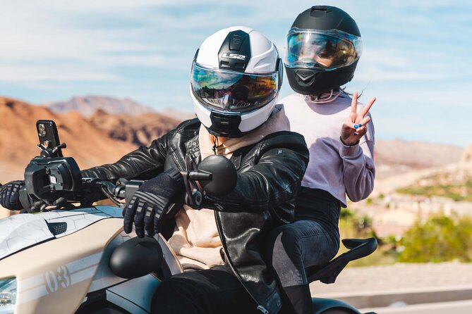 Couples Private Guided Red Rock Canyon Tour On A CanAm Trike - Mountain Springs Saloon for a rustic finish