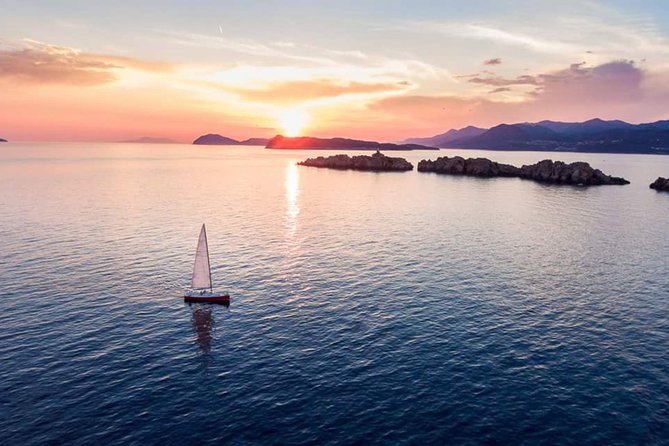 Dubrovnik Private Romantic Sunset Sailing - Leaving Lapad Bay at 3:30 pm