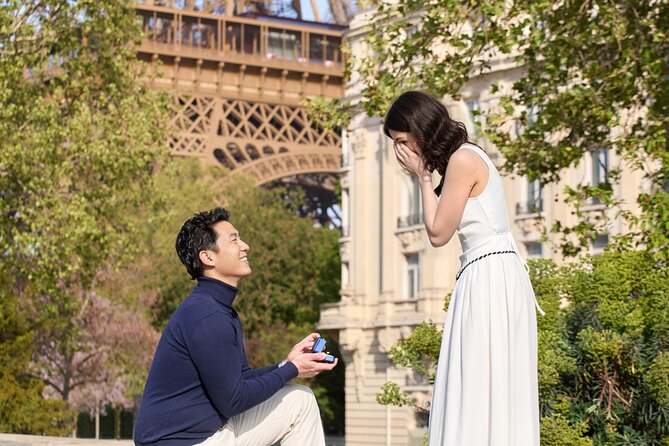 Eiffel Tower Surprise Proposal Engagement - What you receive after the photo session