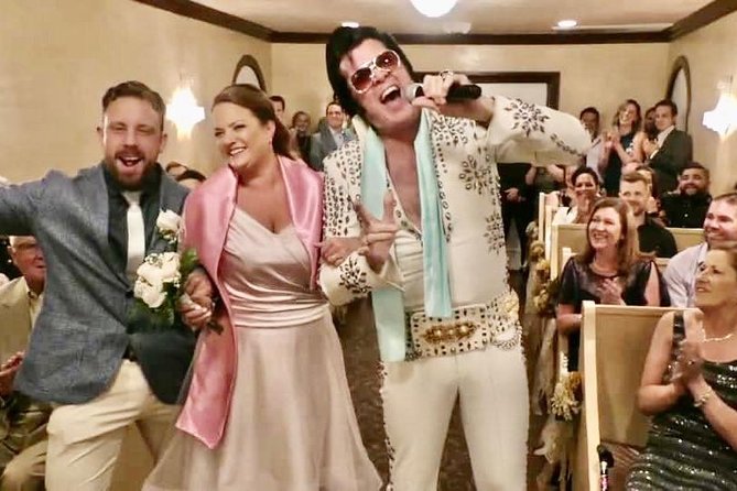 Elvis Themed Wedding or Vow Renewal at Graceland Wedding Chapel - The limousine ride from the Strip or downtown