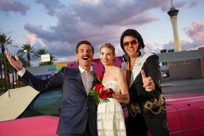 Elvis Wedding at The Little Vegas Chapel including Limousine Transportation - A Las Vegas wedding with Elvis at center stage