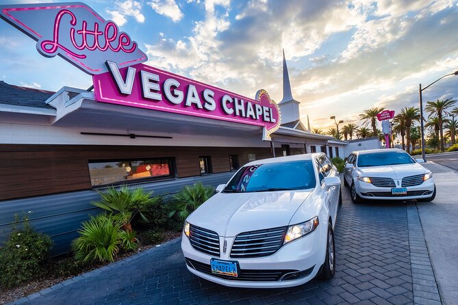 Elvis Wedding at The Little Vegas Chapel including Limousine Transportation - The limousine pickup keeps the day simple