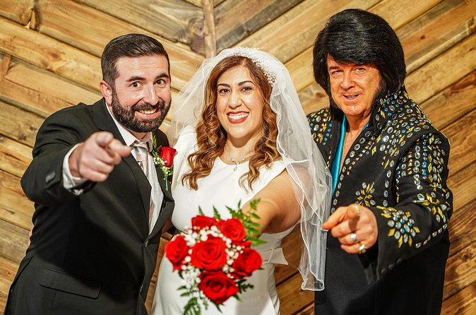 Elvis Wedding at The Little Vegas Chapel including Limousine Transportation - Flowers, photographs, and a video you can keep