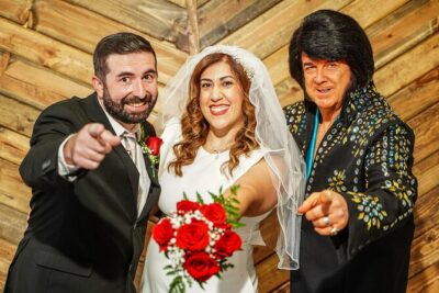 Elvis Wedding at The Little Vegas Chapel including Limousine Transportation