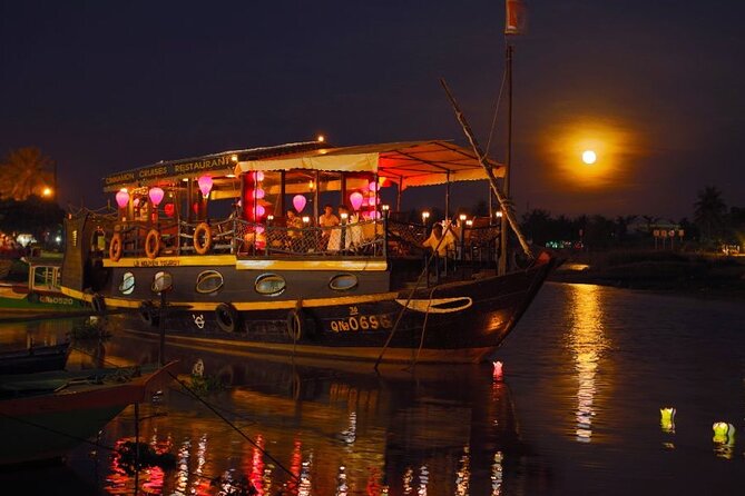 Experience Romantic Sunset Dinner Cruise in Hoi An - Watching the boat leave from the outdoor deck
