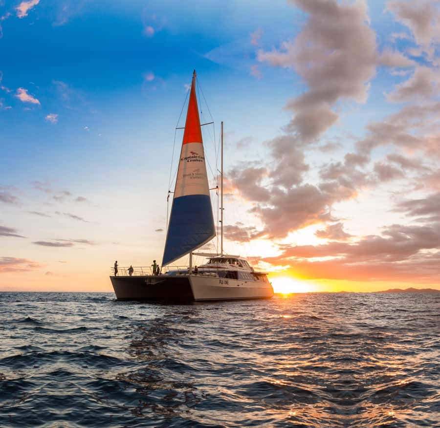 Fiji: Captain Cook Cruises Sunset Dinner Cruise - A tropical buffet with an optional lobster upgrade