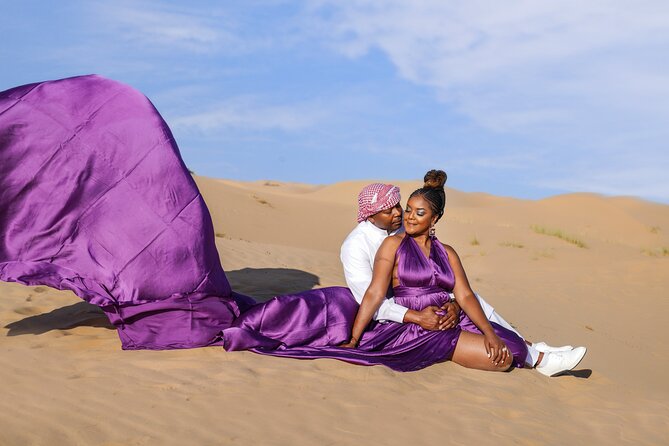 Flying Dress Photoshoot Dubai Solo, Couple and Group 3Hours - The dress is the main prop