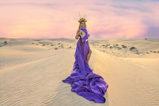 Flying Dress Photoshoot Dubai Solo, Couple and Group 3Hours - Hotel pickup keeps the morning simple