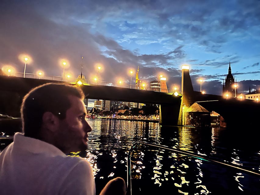 Frankfurt: Private Romantic Skyline Boat Tour - Heading toward Ostend and the European Central Bank