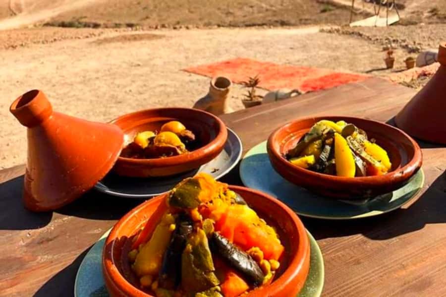 From Marrakech: Agafay Desert Sunset Dinner with Live Show - The argan oil cooperative adds a useful local stop