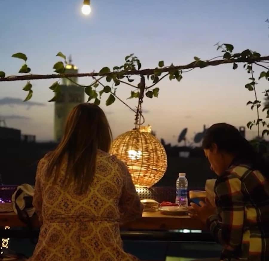 From Marrakech: Rooftop Dinner & Romantic Medina Views - Above the medina, dinner starts with the view