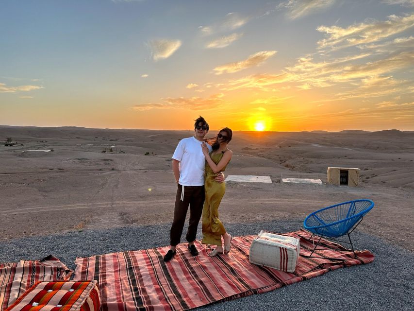 From Marrakesh: Sunset Dinner in Agafay at Berber Camp - Dinner under the stars