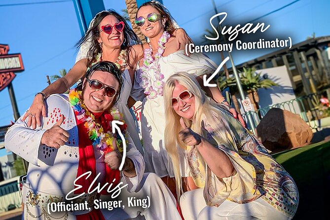 Get Married: Elvis Wedding + Las Vegas Sign + Photography - Five photos are included, but plan for the rest