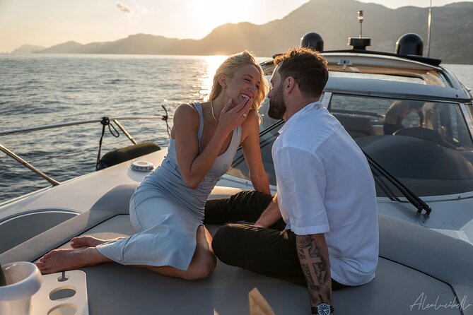 He said yes! Marriage Proposal at Sunset - Working with Andrea and the boat crew