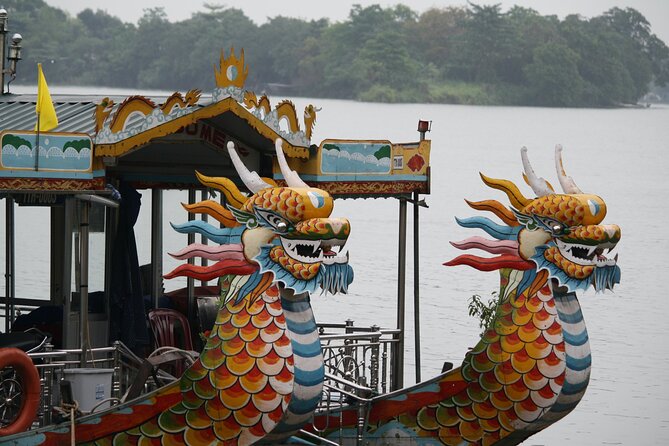 Hue By Night A Romantic Dragon Boat Cruise - Boarding a dragon boat on the Perfume River