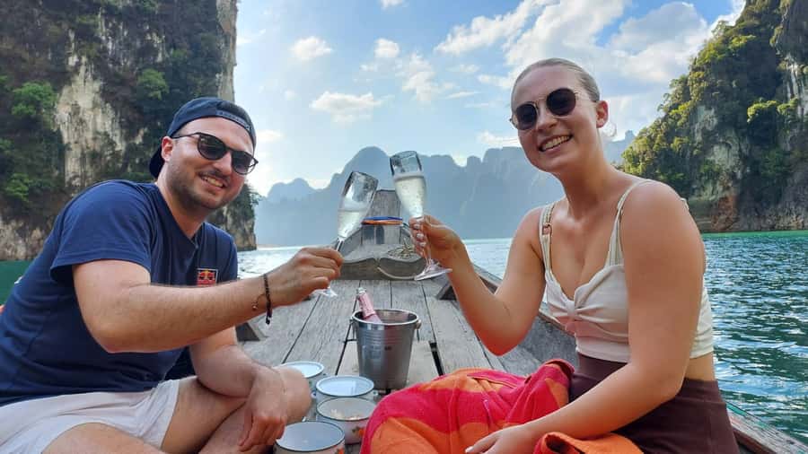 Khao Lak: Cheow Lan Lake Romantic Sunset Cruise with Drinks - The 105-minute drive from Khao Lak