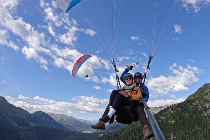 KLOSTERS: Paragliding For 2 - Couples (Video &Photos Incl.) - Leaving Klosters behind on a tandem glider