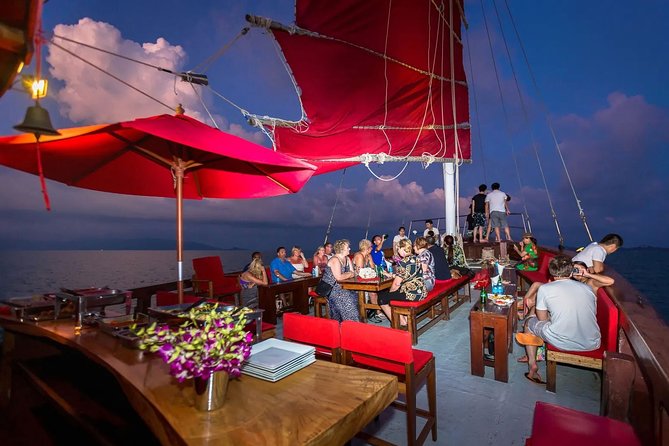 Koh Samui Romantic Sunset Cruise Tour By Red Baron Chinese Sailboat - Setting sail from Petcherat Marina at 4 pm