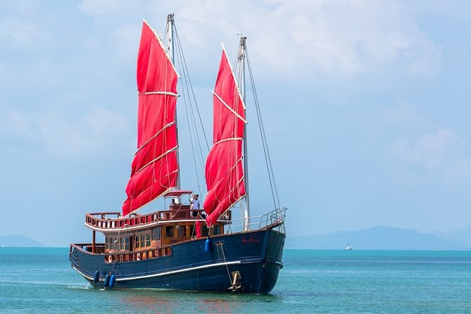 Koh Samui Romantic Sunset Cruise Tour By Red Baron Chinese Sailboat - Sunset over the Gulf of Thailand
