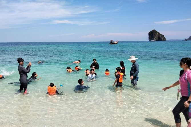 Krabi 7 Islands Snorkeling, Sunset Dinner & Plankton Night - Mor and Tub islands connect by a natural sandbank