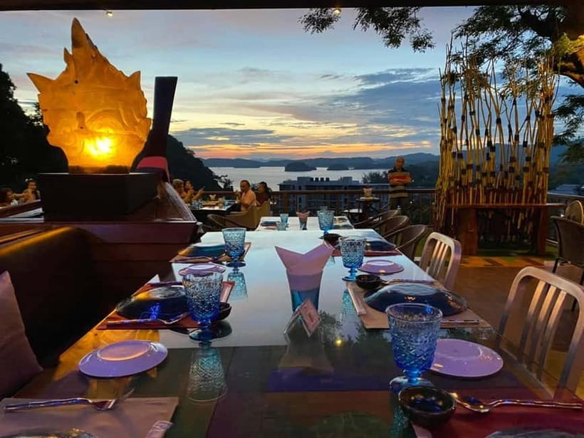 Krabi: Romantic Set-Menu Candlelight Dinner - Lae Lay Grill’s mountain setting and fish ceiling