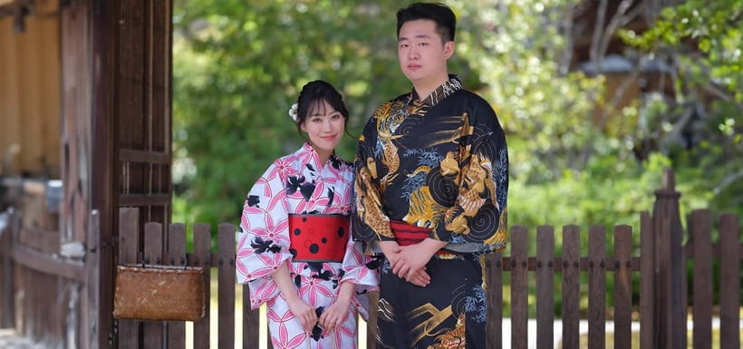Kyoto Kimono Rental mimosa ｜Kimono/Yukata Rental Couple Plan - What is included for both people