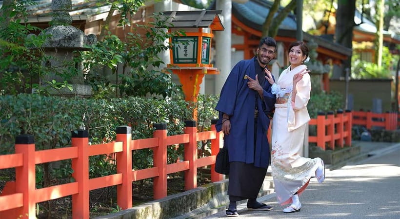 Kyoto Kimono Rental mimosa ｜Kimono/Yukata Rental Couple Plan - Walking from Kodaiji to Kiyomizu Temple