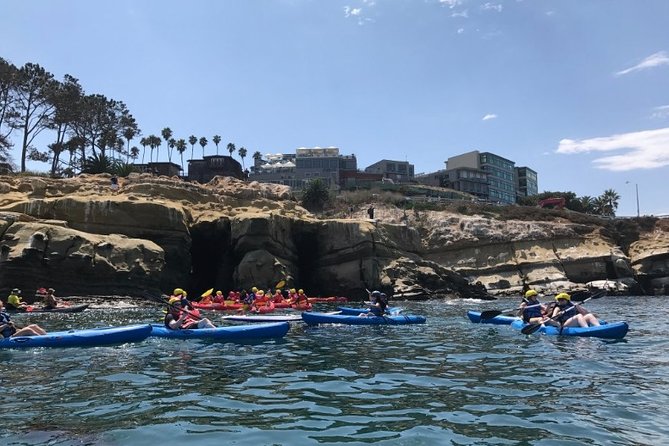 La Jolla Sea Caves Kayak Tour For Two (Tandem Kayak) - The return trip and kayak surf ride