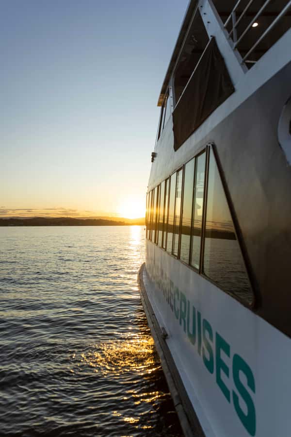 Lake Macquarie: Sunset Dinner Cruise with BBQ - A BBQ built around prawns, steak, and sausages