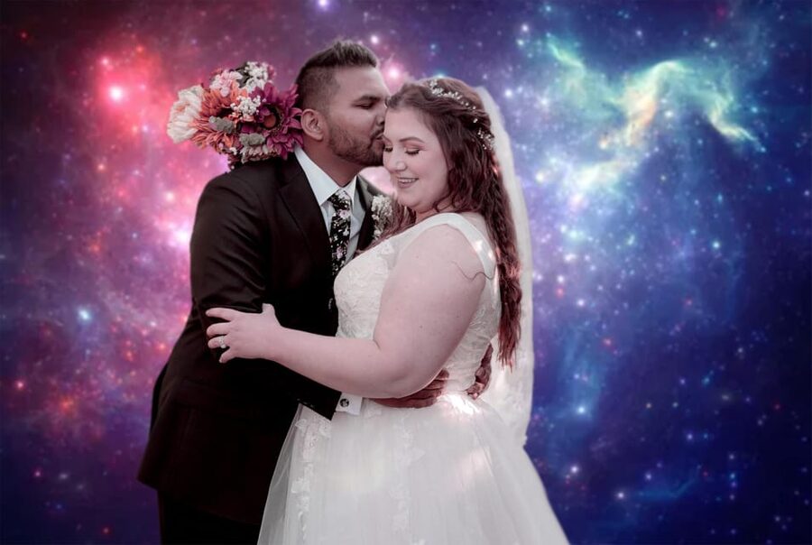 Las Vegas: Cosmic Space Wedding + Spectacular Photography - The cosmic setting and photo opportunities