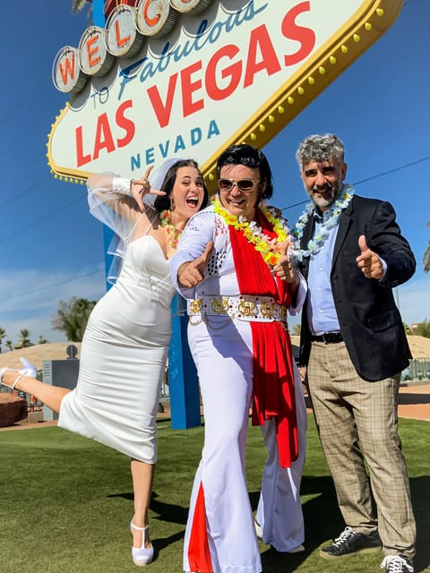 Las Vegas: Elvis Wedding with Las Vegas Sign Photos Included - Susan and Elvis make the difference