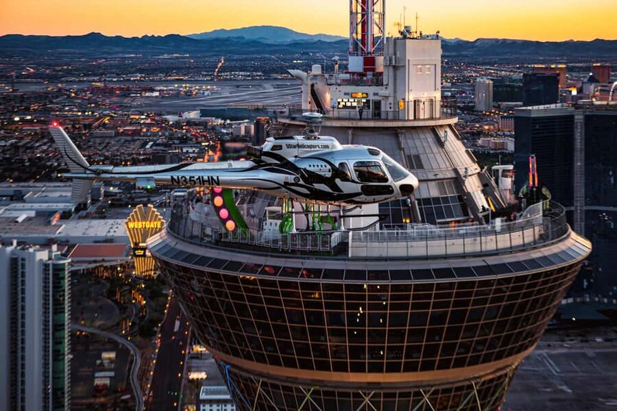 Las Vegas Night Strip Helicopter Wedding Ceremony Package - Why the night flight works so well for a wedding
