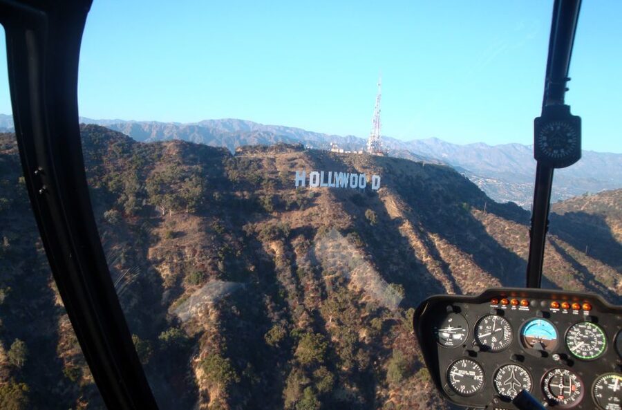 Los Angeles Helicopter Tour & Malibu Mountaintop Landing - From Burbank to the Hollywood Sign