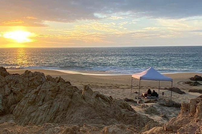 Love is in the air: Private Cabo Beach Sunset Horse Ride W Dinner - Riding from dry riverbeds to the Pacific
